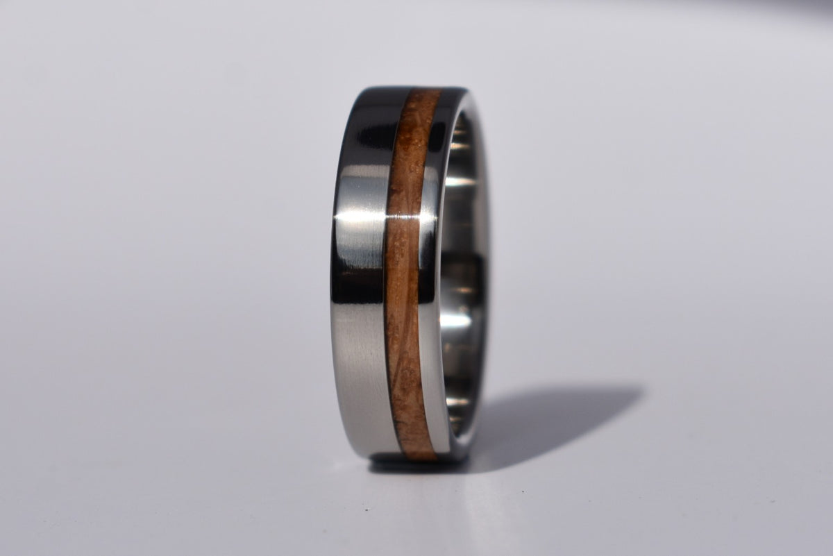 Barrel Edge - Penderyn Whisky Barrel & Titanium Ring