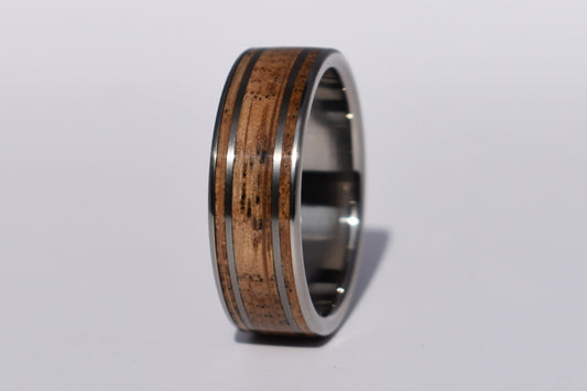 Triple Cask - Penderyn Whisky Barrel & Titanium Ring